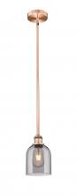 Innovations Lighting 616-1S-AC-G558-6SM - Bella - 1 Light - 6 inch - Antique Copper - Cord hung - Mini Pendant