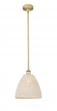 Innovations Lighting 616-1S-BB-NBD-12-NAT - Bristol Natural - 1 Light - 6 inch - Brushed Brass - Mini Pendant