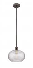 Innovations Lighting 616-1S-OB-G555-12CL - Ithaca - 1 Light - 12 inch - Oil Rubbed Bronze - Cord hung - Mini Pendant