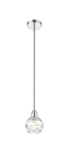 Innovations Lighting 616-1S-PN-G1213-6CL - Athens Deco Swirl - 1 Light - 6 inch - Polished Nickel - Stem hung - Mini Pendant