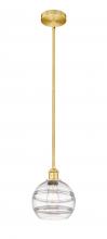 Innovations Lighting 616-1S-SG-G556-8CL - Rochester - 1 Light - 8 inch - Satin Gold - Stem hung - Mini Pendant
