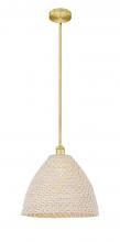 Innovations Lighting 616-1S-SG-NBD-16-NAT - Bristol Natural - 1 Light - 6 inch - Satin Gold - Mini Pendant