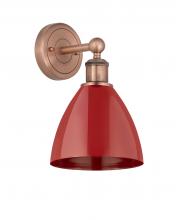 Innovations Lighting 616-1W-AC-MBD-75-RD - Plymouth - 1 Light - 8 inch - Antique Copper - Sconce