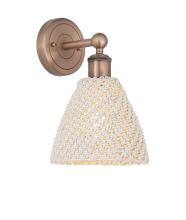 Innovations Lighting 616-1W-AC-NBD-75-NAT - Bristol Natural - 1 Light - 8 inch - Antique Copper - Sconce