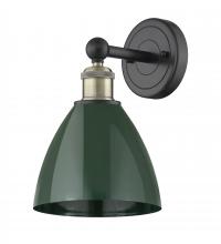 Innovations Lighting 616-1W-BAB-MBD-75-GR - Plymouth - 1 Light - 8 inch - Black Antique Brass - Sconce