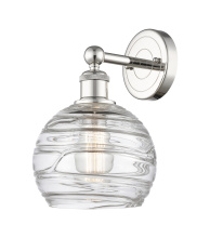 Innovations Lighting 616-1W-PN-G1213-8CL - Athens Deco Swirl - 1 Light - 8 inch - Polished Nickel - Sconce