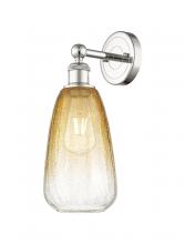 Innovations Lighting 616-1W-PN-G480-6AM - Brookhaven Almond - 1 Light - 6 inch - Polished Nickel - Sconce