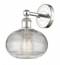 Innovations Lighting 616-1W-PN-G555-8CL - Ithaca - 1 Light - 8 inch - Polished Nickel - Sconce