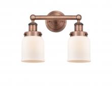 Innovations Lighting 616-2W-AC-G51 - Bell - 2 Light - 14 inch - Antique Copper - Bath Vanity Light