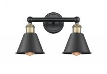 Innovations Lighting 616-2W-BAB-M8-BK - Edison - 2 Light - 16 inch - Black Antique Brass - Bath Vanity Light