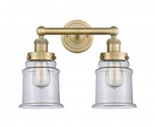 Innovations Lighting 616-2W-BB-G182 - Canton - 2 Light - 15 inch - Brushed Brass - Bath Vanity Light