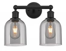 Innovations Lighting 616-2W-BK-G558-6SM - Bella - 2 Light - 15 inch - Matte Black - Bath Vanity Light