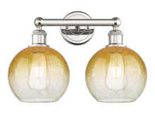 Innovations Lighting 616-2W-PN-G483-8AM - Brookhaven Globe - 2 Light - 17 inch - Polished Nickel - Bath Vanity Light