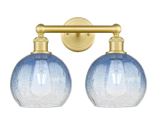 Innovations Lighting 616-2W-SG-G483-8SB - Brookhaven Globe - 2 Light - 17 inch - Satin Gold - Bath Vanity Light