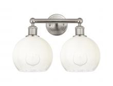 Innovations Lighting 616-2W-SN-G483-8OP - Brookhaven Globe - 2 Light - 17 inch - Brushed Satin Nickel - Bath Vanity Light