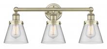 Innovations Lighting 616-3W-AB-G62 - Cone - 3 Light - 24 inch - Antique Brass - Bath Vanity Light