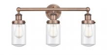 Innovations Lighting 616-3W-AC-G312 - Dover - 3 Light - 23 inch - Antique Copper - Bath Vanity Light