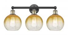 Innovations Lighting 616-3W-BAB-G483-8AM - Brookhaven Globe - 3 Light - 26 inch - Black Antique Brass - Bath Vanity Light
