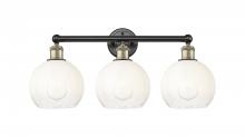 Innovations Lighting 616-3W-BAB-G483-8OP - Brookhaven Globe - 3 Light - 26 inch - Black Antique Brass - Bath Vanity Light