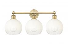 Innovations Lighting 616-3W-BB-G483-8OP - Brookhaven Globe - 3 Light - 26 inch - Brushed Brass - Bath Vanity Light