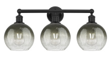 Innovations Lighting 616-3W-BK-G483-8SL - Brookhaven Globe - 3 Light - 26 inch - Matte Black - Bath Vanity Light