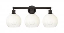 Innovations Lighting 616-3W-OB-G483-8OP - Brookhaven Globe - 3 Light - 26 inch - Oil Rubbed Bronze - Bath Vanity Light