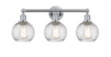 Innovations Lighting 616-3W-PC-G1214-6 - Athens Twisted Swirl 3 Light 24 inch Bath Vanity Light