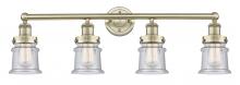 Innovations Lighting 616-4W-AB-G184S - Canton - 4 Light - 32 inch - Antique Brass - Bath Vanity Light