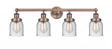Innovations Lighting 616-4W-AC-G54 - Bell - 4 Light - 32 inch - Antique Copper - Bath Vanity Light