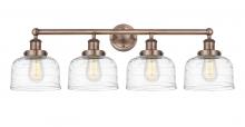 Innovations Lighting 616-4W-AC-G713 - Bell - 4 Light - 35 inch - Antique Copper - Bath Vanity Light