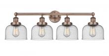 Innovations Lighting 616-4W-AC-G74 - Bell - 4 Light - 35 inch - Antique Copper - Bath Vanity Light