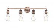 Innovations Lighting 616-4W-AC - Edison - 4 Light - 29 inch - Antique Copper - Bath Vanity Light