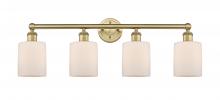 Innovations Lighting 616-4W-BB-G111 - Cobbleskill - 4 Light - 32 inch - Brushed Brass - Bath Vanity Light