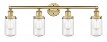 Innovations Lighting 616-4W-BB-G314 - Dover - 4 Light - 32 inch - Brushed Brass - Bath Vanity Light
