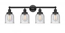 Innovations Lighting 616-4W-BK-G54 - Bell - 4 Light - 32 inch - Matte Black - Bath Vanity Light