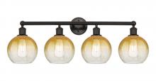 Innovations Lighting 616-4W-OB-G483-8AM - Brookhaven Globe - 4 Light - 35 inch - Oil Rubbed Bronze - Bath Vanity Light
