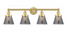 Innovations Lighting 616-4W-SG-G63 - Cone - 4 Light - 33 inch - Satin Gold - Bath Vanity Light