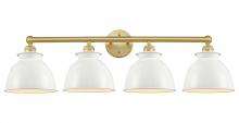 Innovations Lighting 616-4W-SG-M14-W - Adirondack - 4 Light - 35 inch - Satin Gold - Bath Vanity Light