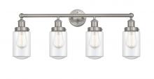 Innovations Lighting 616-4W-SN-G312 - Dover - 4 Light - 32 inch - Brushed Satin Nickel - Bath Vanity Light