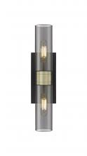 Innovations Lighting 617-2W-BAB-G617-8SM - Boreas - 2 Light - 18 inch - Black Antique Brass - Bath Vanity Light