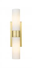 Innovations Lighting 617-2W-SG-G617-8SWH - Boreas - 2 Light - 18 inch - Satin Gold - Bath Vanity Light