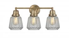 Innovations Lighting 623-3W-BB-G142 - Chatham - 3 Light - 22 inch - Brushed Brass - Bath Vanity Light