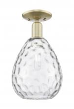 Innovations Lighting 716-1C-AB-G372 - Waverly - 1 Light - 8 inch - Antique Brass - Semi-Flush Mount