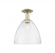 Innovations Lighting 716-1C-AB-GBD-124 - Bristol - 1 Light - 12 inch - Antique Brass - Semi-Flush Mount