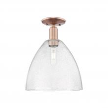 Innovations Lighting 716-1C-AC-GBD-124 - Bristol - 1 Light - 12 inch - Antique Copper - Semi-Flush Mount