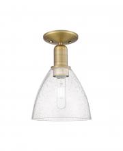 Innovations Lighting 716-1C-BB-GBD-754 - Bristol - 1 Light - 8 inch - Brushed Brass - Semi-Flush Mount