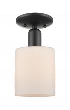 Innovations Lighting 716-1C-BK-G111 - Cobbleskill - 1 Light - 5 inch - Matte Black - Semi-Flush Mount