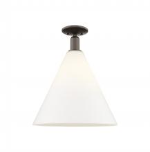 Innovations Lighting 716-1C-OB-GBC-161 - Berkshire Glass - 1 Light - 16 inch - Oil Rubbed Bronze - Semi-Flush Mount