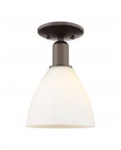Innovations Lighting 716-1C-OB-GBD-751 - Bristol - 1 Light - 8 inch - Oil Rubbed Bronze - Semi-Flush Mount