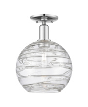 Innovations Lighting 716-1C-PC-G1213-10CL - Athens Deco Swirl - 1 Light - 10 inch - Polished Chrome - Semi-Flush Mount